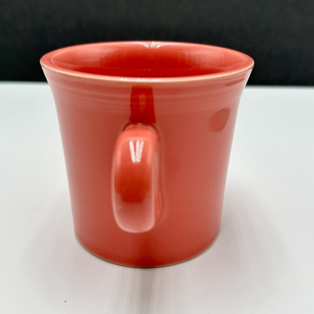Fiesta Ware Coffee Cup Mug Homer Laughlin HLC O Ring Handle Scarlet Fiestaware - Picture 4 of 8